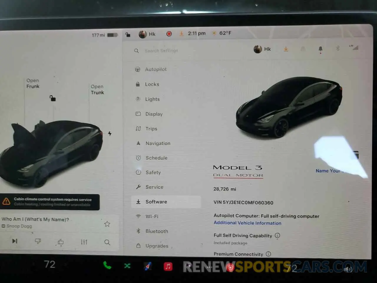9 Photograph of a damaged car 5YJ3E1EC0MF060360 TESLA MODEL 3 2021
