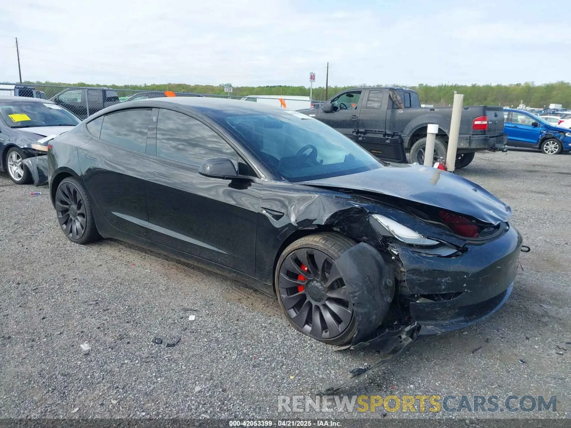 1 Фотография поврежденного автомобиля 5YJ3E1EC0MF992378 TESLA MODEL 3 2021