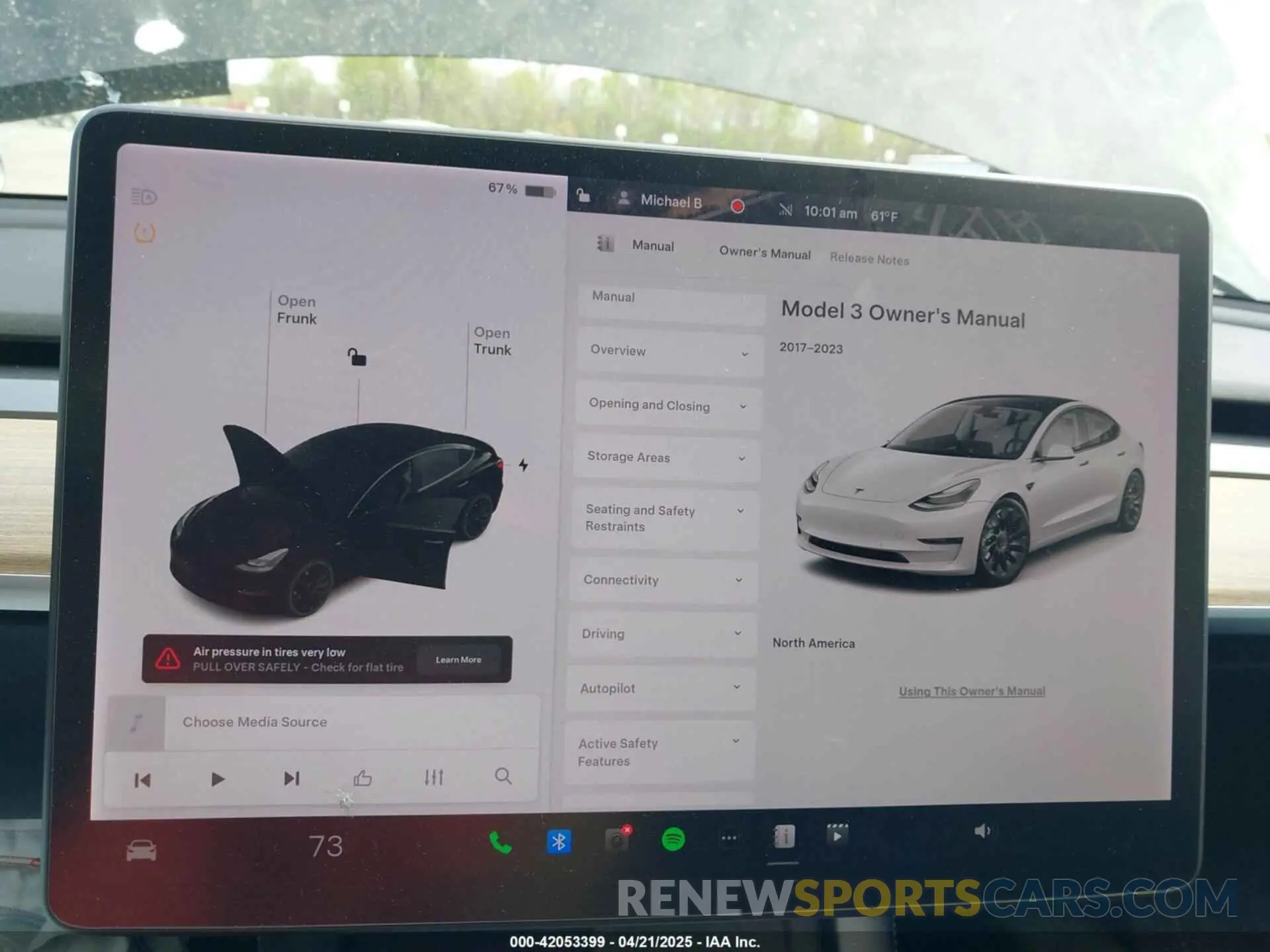 17 Фотография поврежденного автомобиля 5YJ3E1EC0MF992378 TESLA MODEL 3 2021