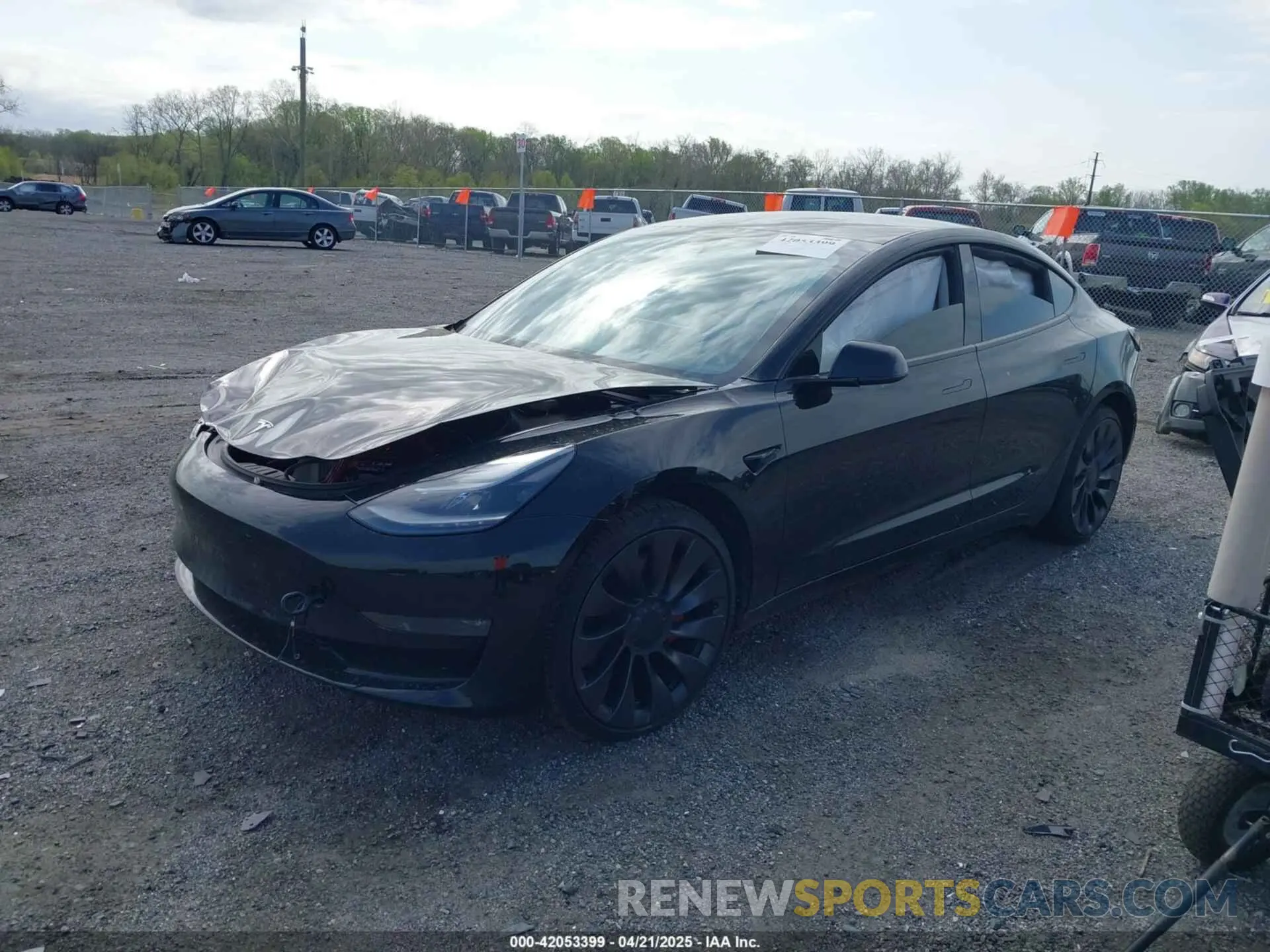 2 Фотография поврежденного автомобиля 5YJ3E1EC0MF992378 TESLA MODEL 3 2021