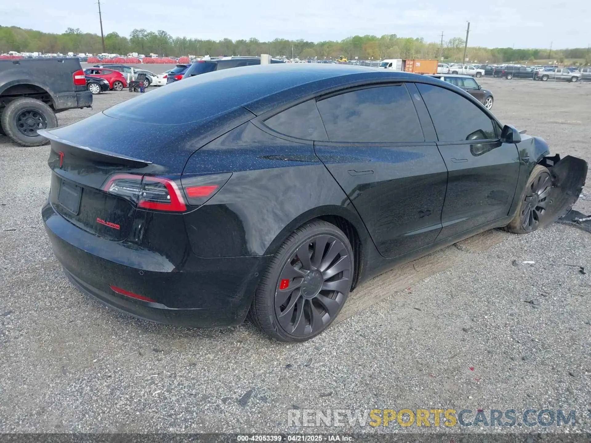 4 Фотография поврежденного автомобиля 5YJ3E1EC0MF992378 TESLA MODEL 3 2021