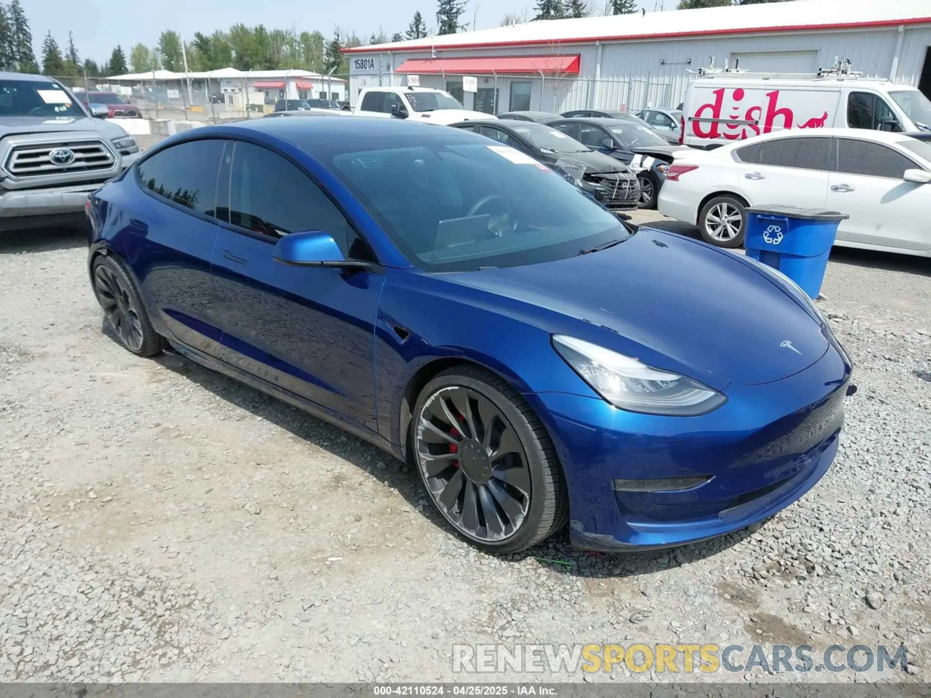 1 Фотография поврежденного автомобиля 5YJ3E1EC1MF000961 TESLA MODEL 3 2021