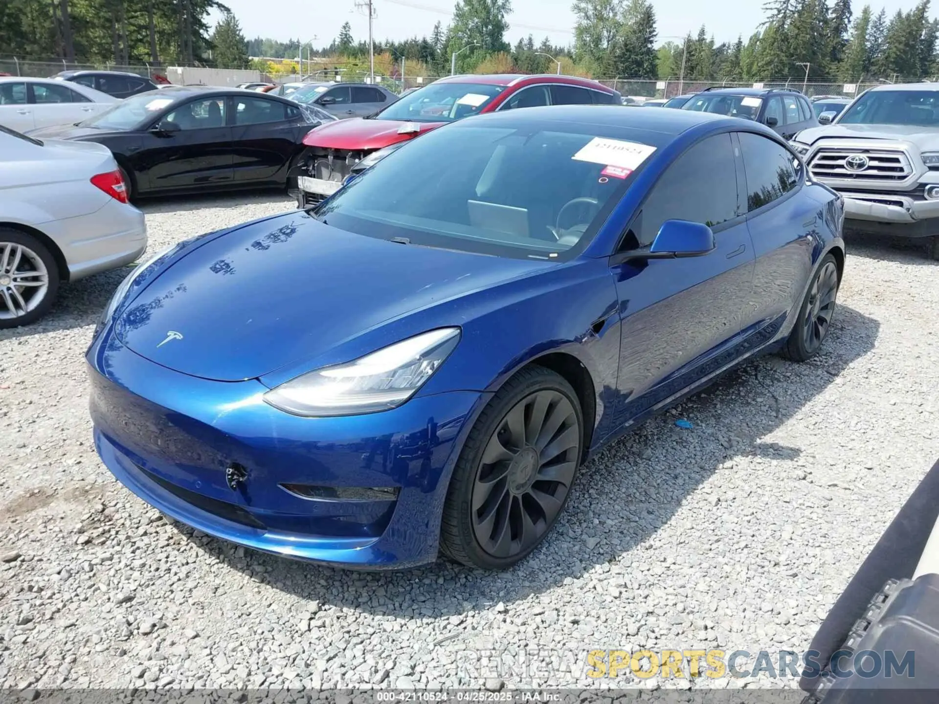 2 Фотография поврежденного автомобиля 5YJ3E1EC1MF000961 TESLA MODEL 3 2021
