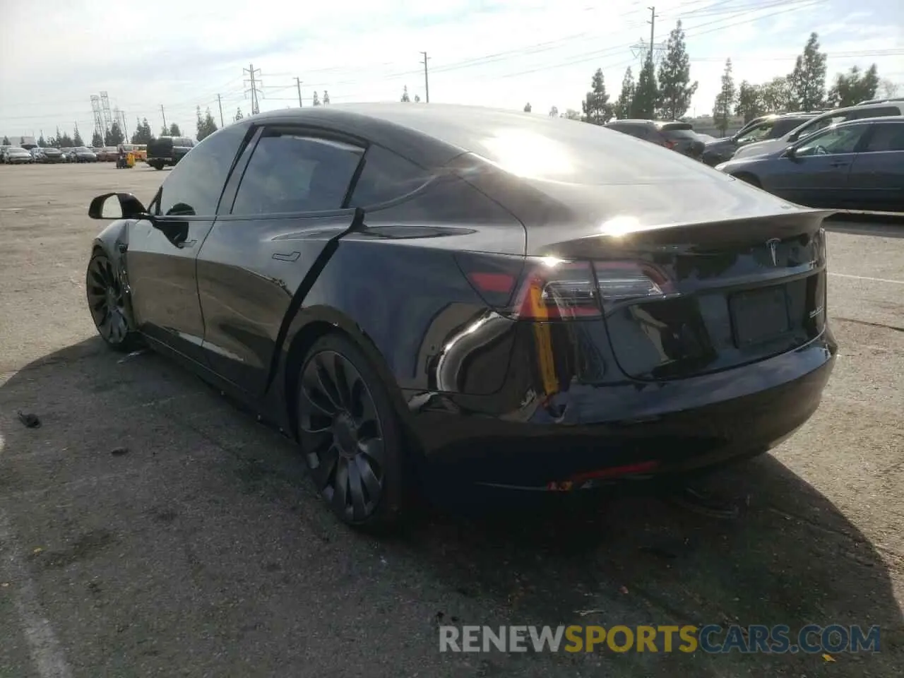 3 Photograph of a damaged car 5YJ3E1EC1MF078978 TESLA MODEL 3 2021