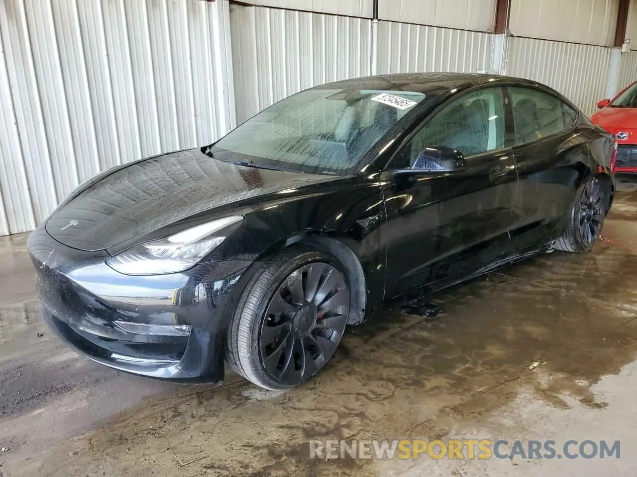 1 Фотография поврежденного автомобиля 5YJ3E1EC1MF849844 TESLA MODEL 3 2021