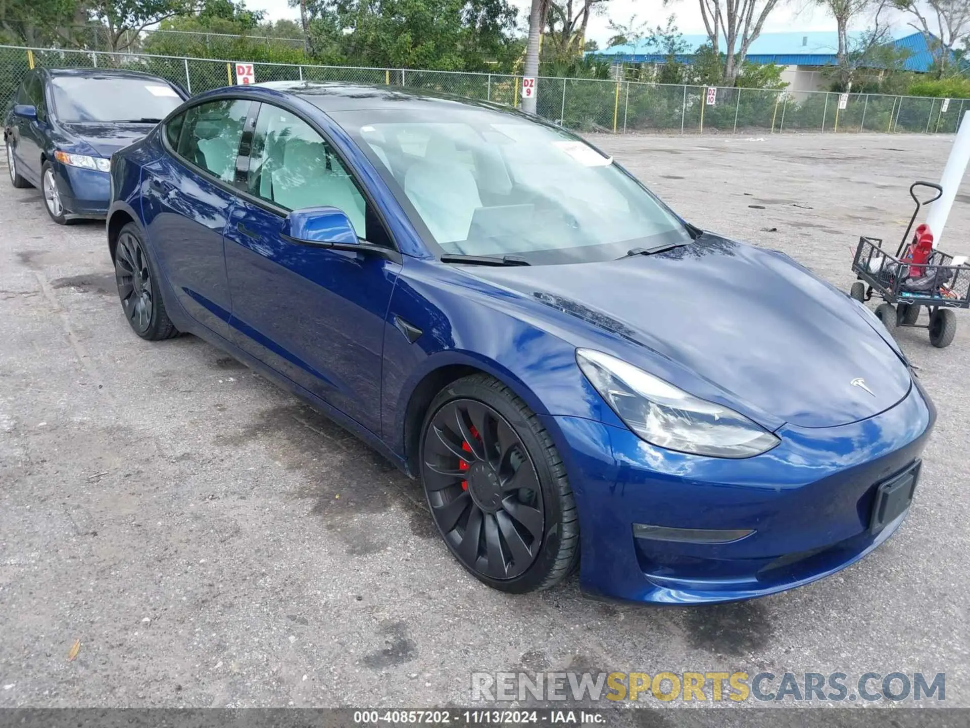1 Фотография поврежденного автомобиля 5YJ3E1EC1MF919276 TESLA MODEL 3 2021