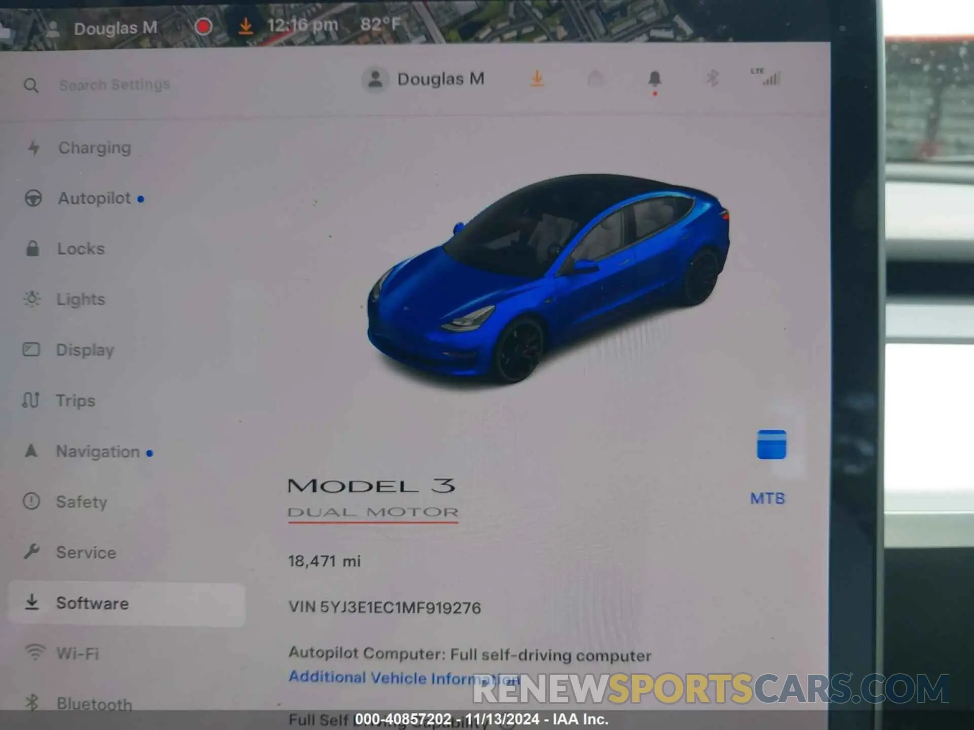 7 Фотография поврежденного автомобиля 5YJ3E1EC1MF919276 TESLA MODEL 3 2021