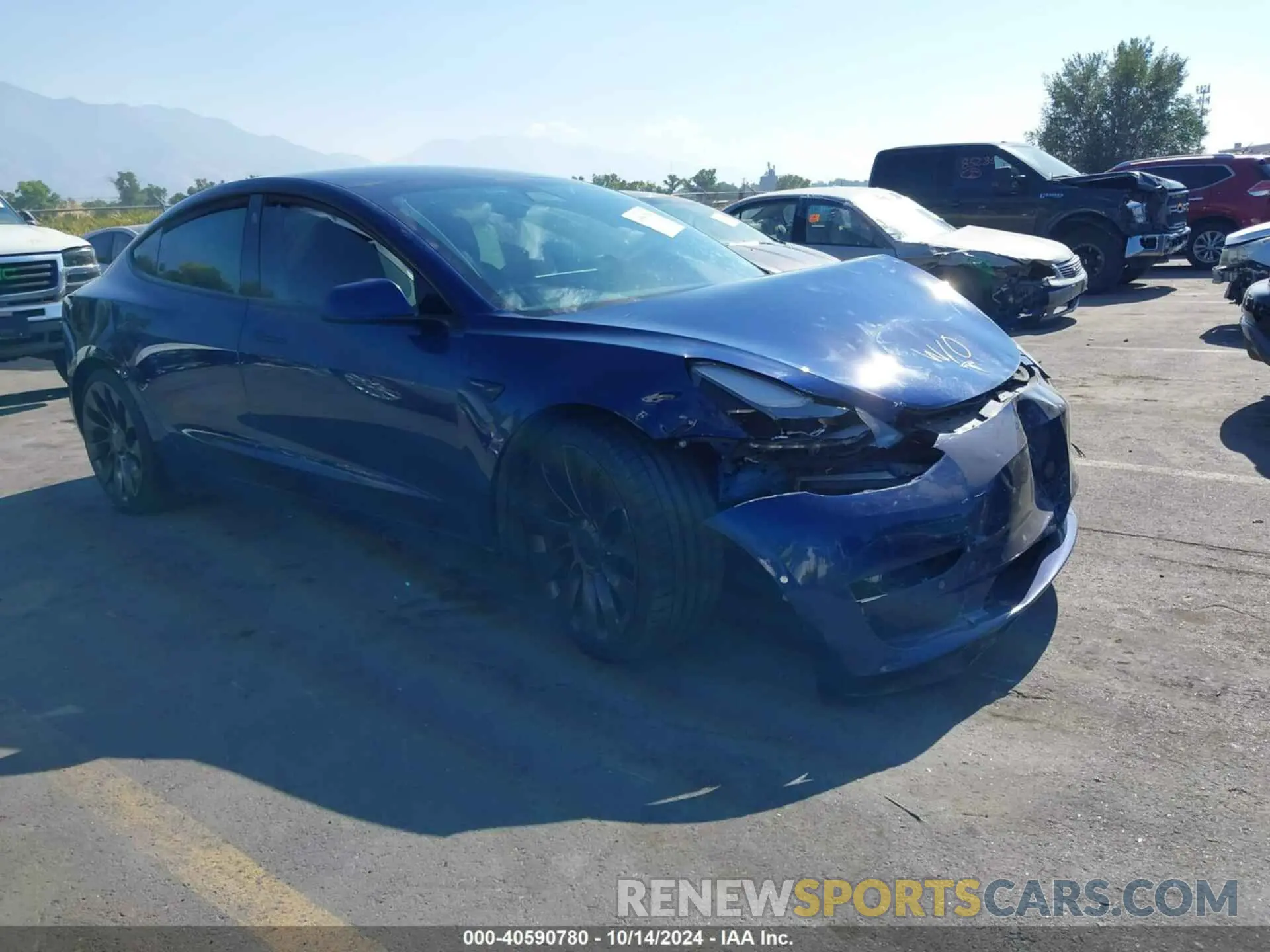 1 Фотография поврежденного автомобиля 5YJ3E1EC1MF984872 TESLA MODEL 3 2021
