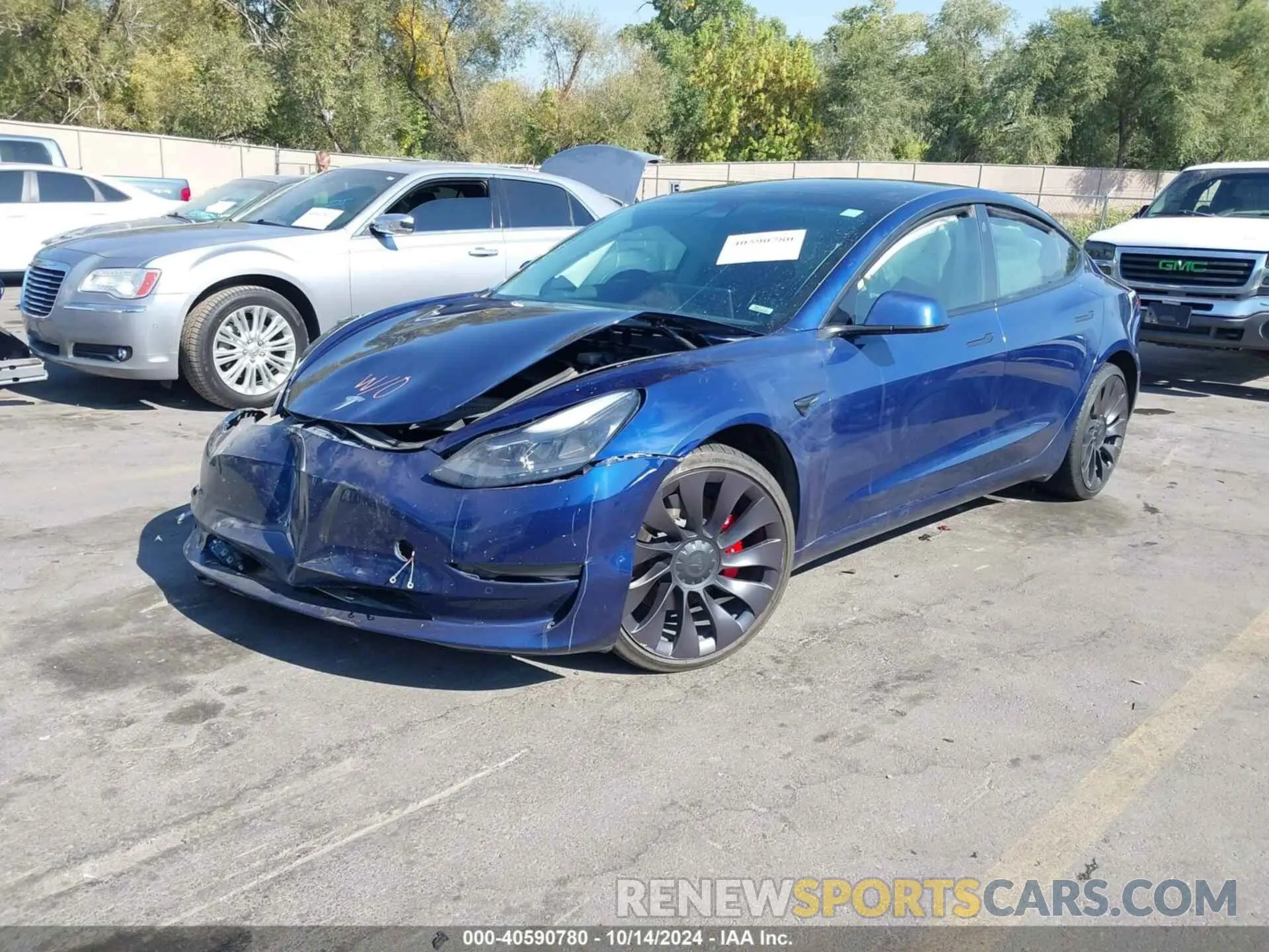 2 Фотография поврежденного автомобиля 5YJ3E1EC1MF984872 TESLA MODEL 3 2021