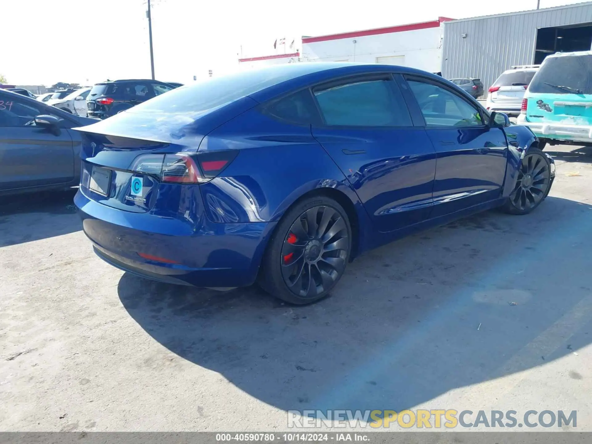 4 Фотография поврежденного автомобиля 5YJ3E1EC1MF984872 TESLA MODEL 3 2021