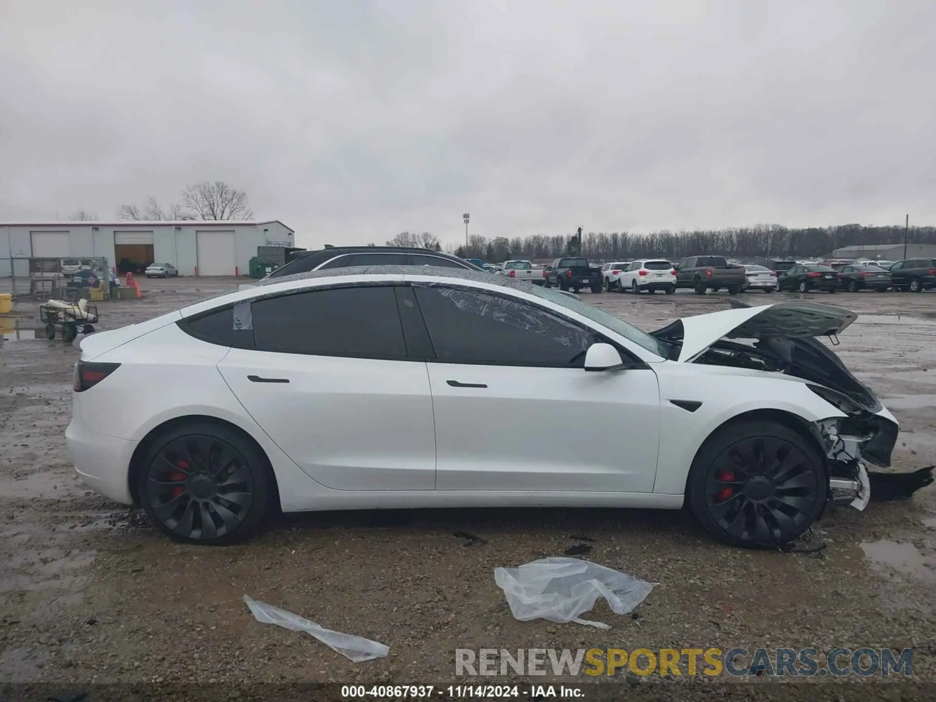 13 Photograph of a damaged car 5YJ3E1EC2MF050249 TESLA MODEL 3 2021