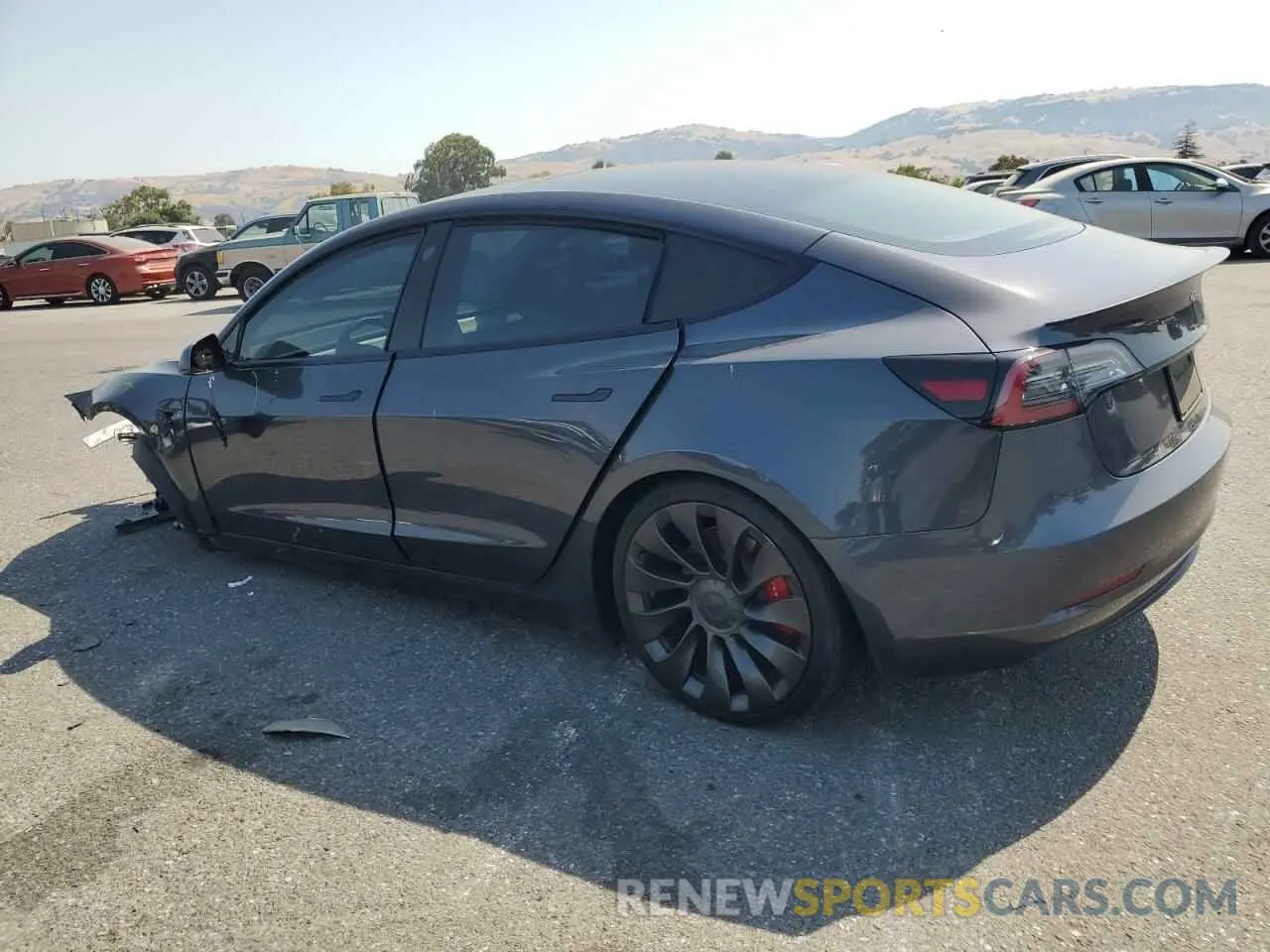 2 Фотография поврежденного автомобиля 5YJ3E1EC2MF072929 TESLA MODEL 3 2021