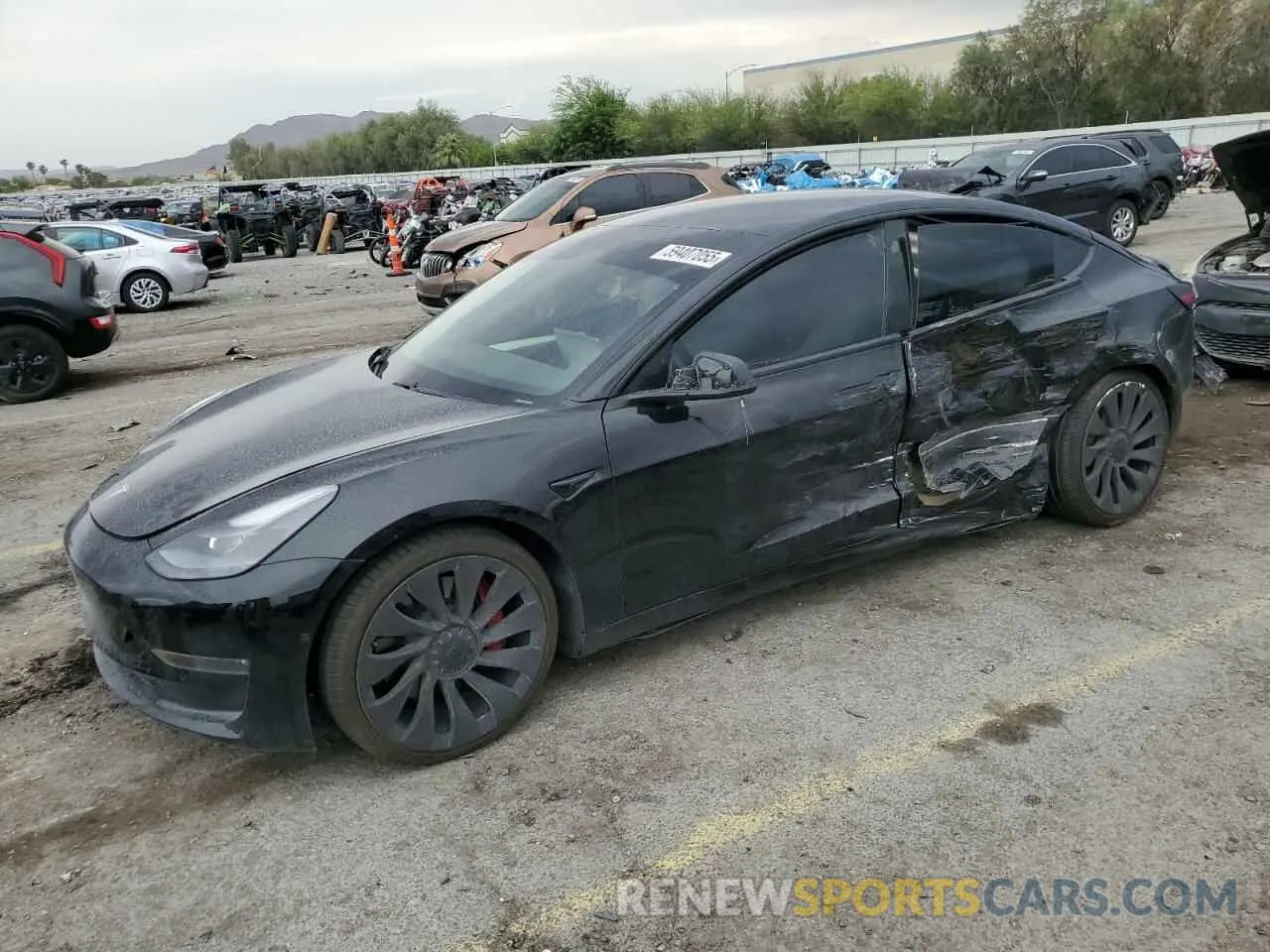 1 Фотография поврежденного автомобиля 5YJ3E1EC2MF984962 TESLA MODEL 3 2021