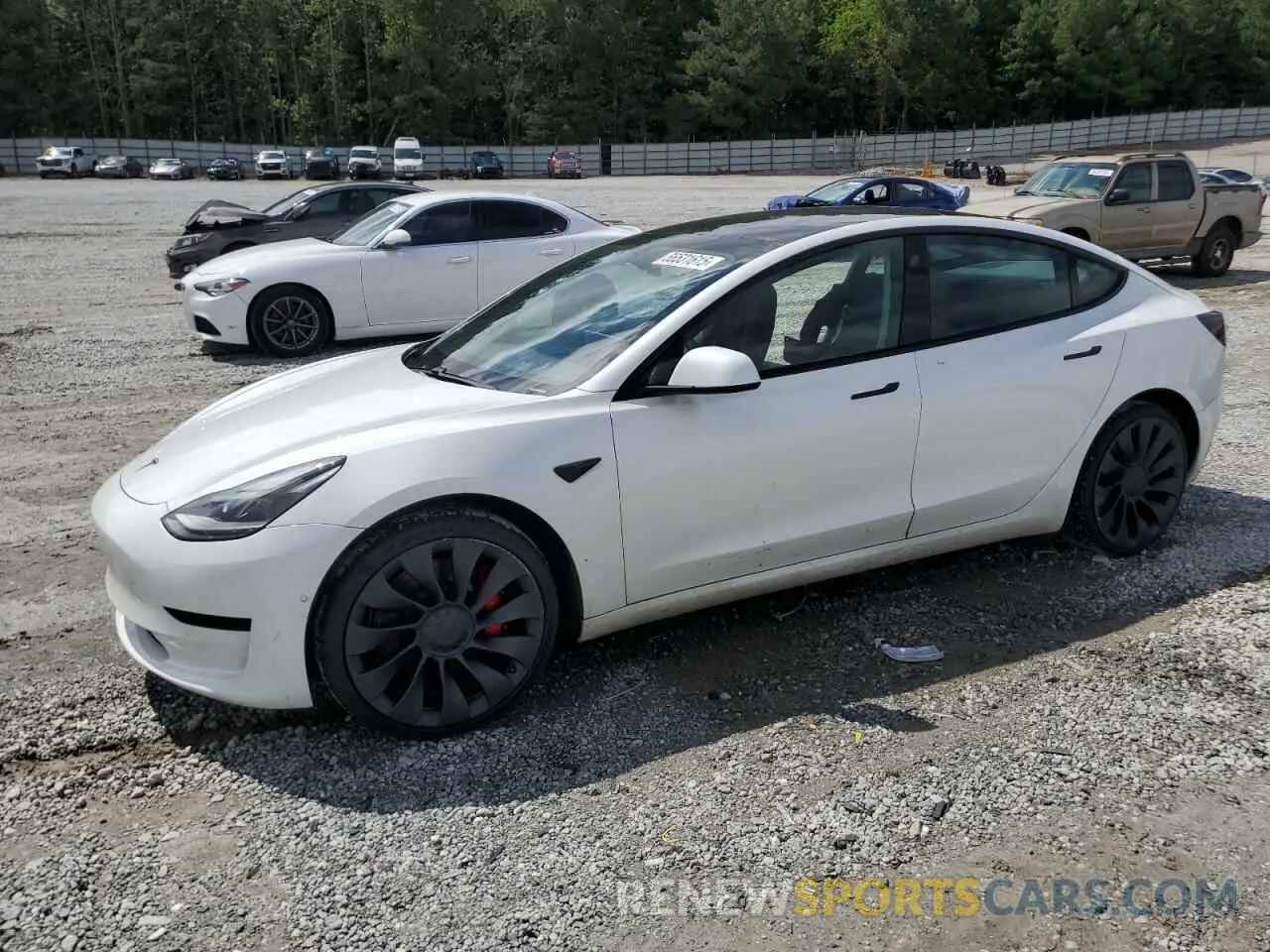 1 Фотография поврежденного автомобиля 5YJ3E1EC3MF030866 TESLA MODEL 3 2021