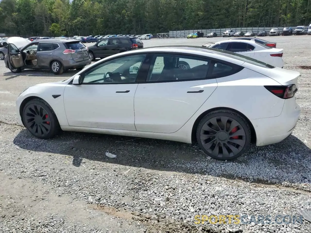 2 Фотография поврежденного автомобиля 5YJ3E1EC3MF030866 TESLA MODEL 3 2021