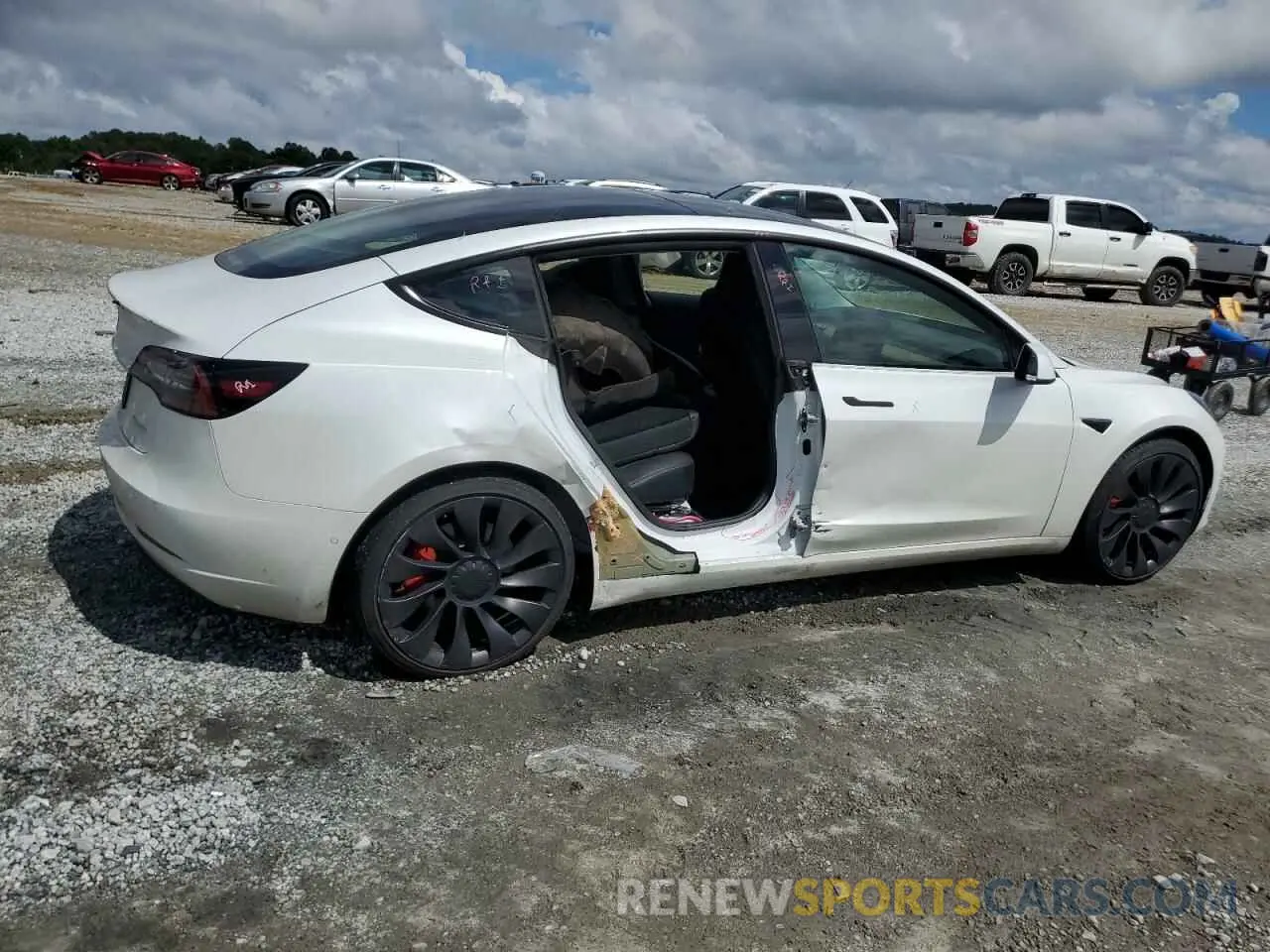 3 Фотография поврежденного автомобиля 5YJ3E1EC3MF030866 TESLA MODEL 3 2021