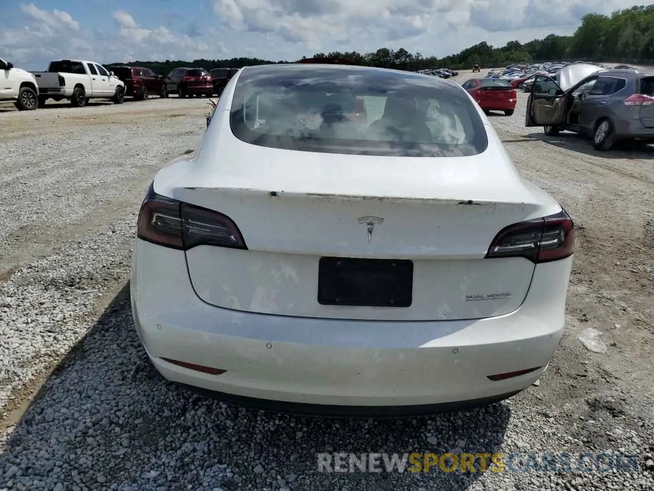 6 Фотография поврежденного автомобиля 5YJ3E1EC3MF030866 TESLA MODEL 3 2021