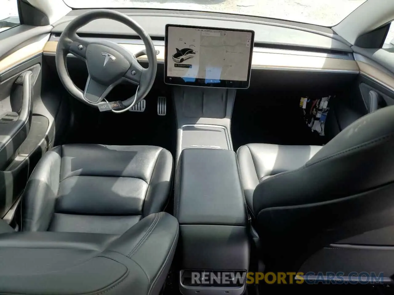 8 Фотография поврежденного автомобиля 5YJ3E1EC3MF030866 TESLA MODEL 3 2021