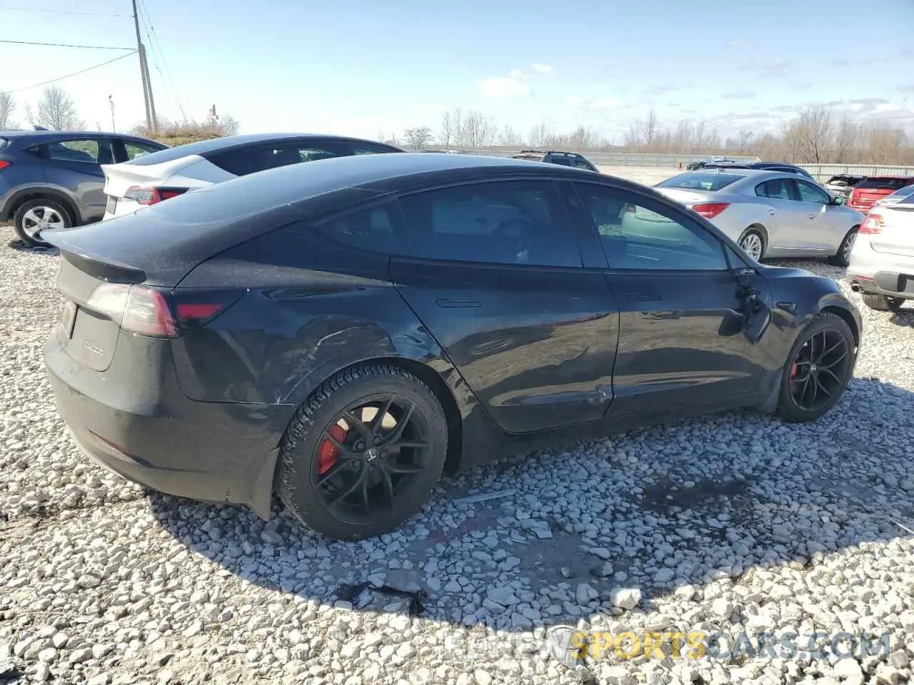 3 Photograph of a damaged car 5YJ3E1EC3MF849828 TESLA MODEL 3 2021