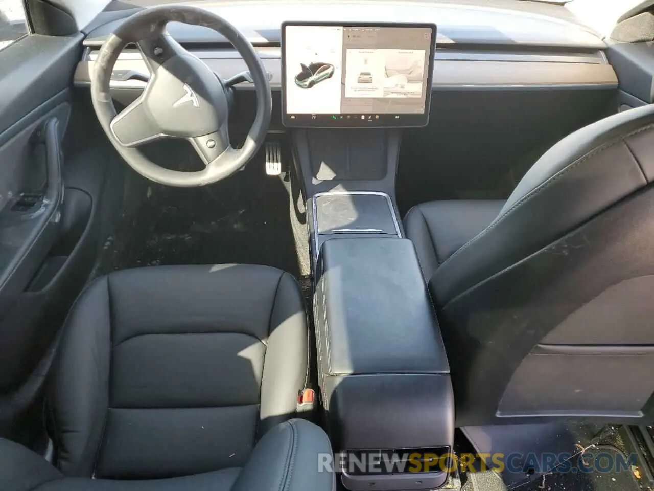 8 Photograph of a damaged car 5YJ3E1EC3MF849828 TESLA MODEL 3 2021