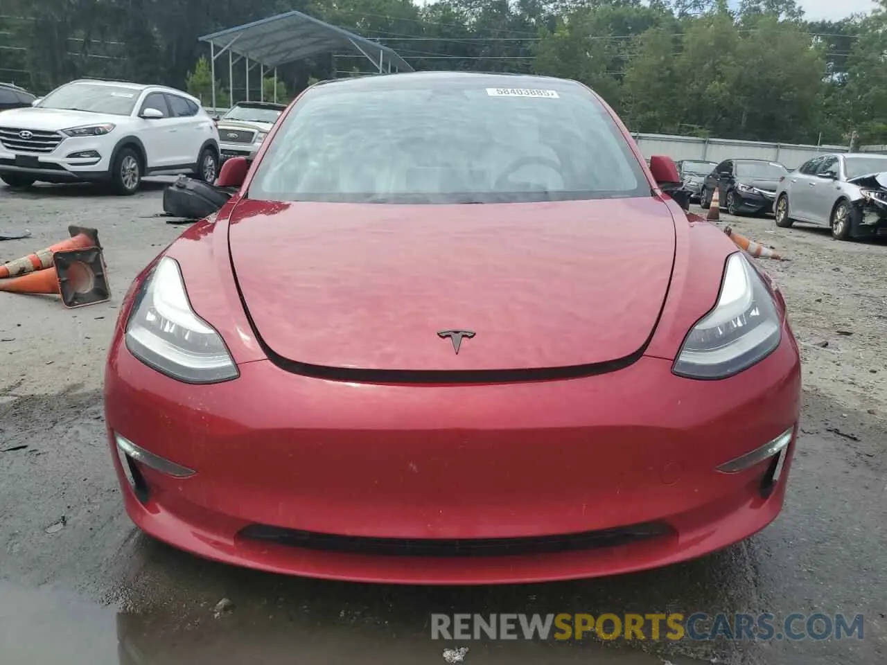 5 Фотография поврежденного автомобиля 5YJ3E1EC3MF850686 TESLA MODEL 3 2021