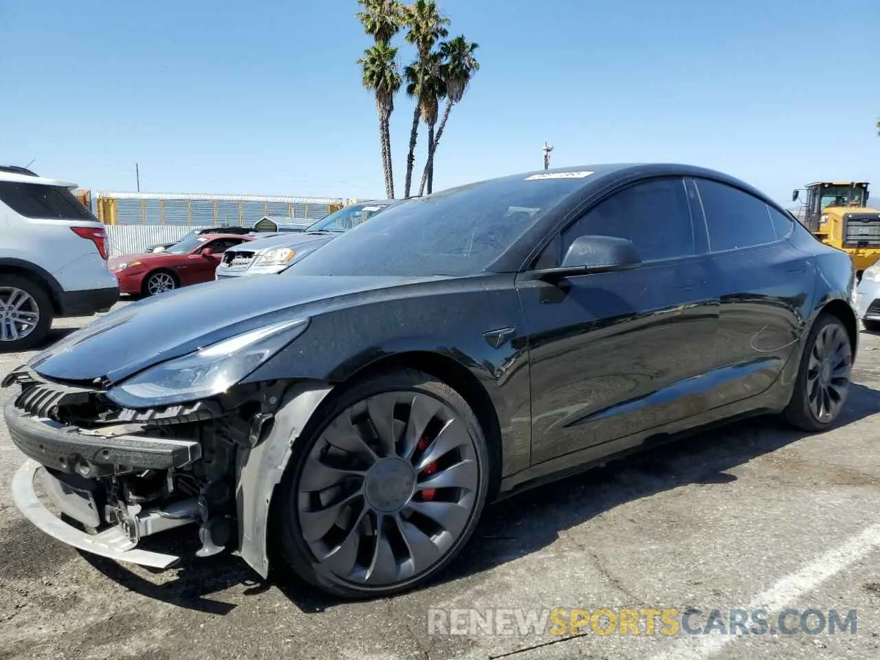 1 Фотография поврежденного автомобиля 5YJ3E1EC3MF996652 TESLA MODEL 3 2021