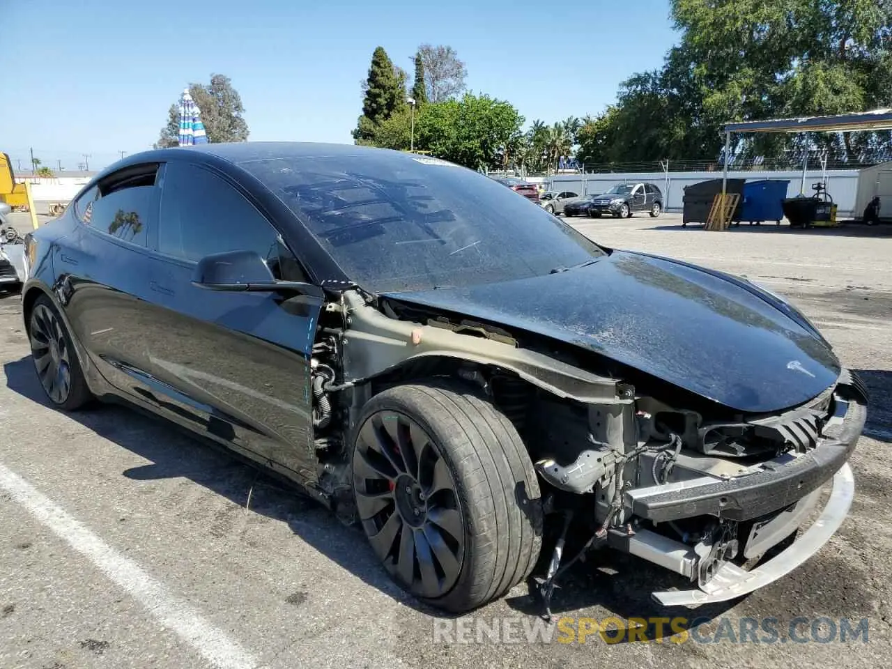 4 Фотография поврежденного автомобиля 5YJ3E1EC3MF996652 TESLA MODEL 3 2021