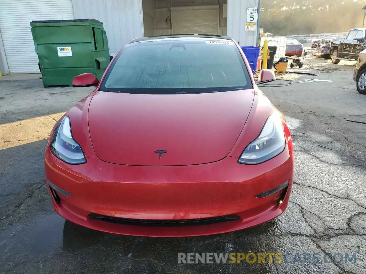 5 Фотография поврежденного автомобиля 5YJ3E1EC4MF054450 TESLA MODEL 3 2021