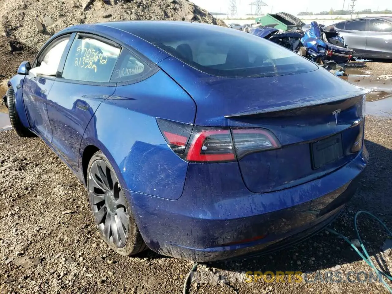 3 Photograph of a damaged car 5YJ3E1EC4MF064931 TESLA MODEL 3 2021