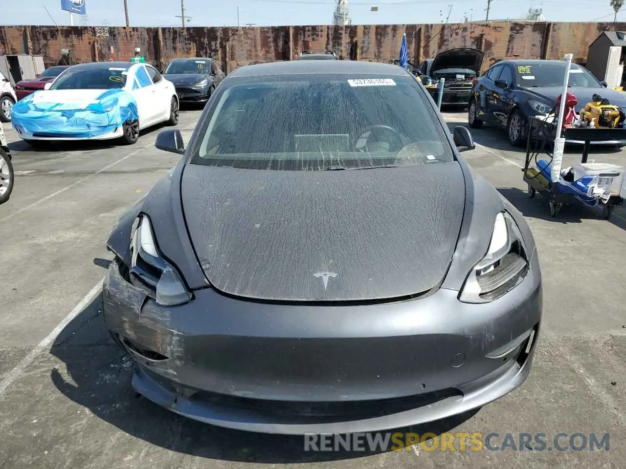 5 Фотография поврежденного автомобиля 5YJ3E1EC4MF076254 TESLA MODEL 3 2021