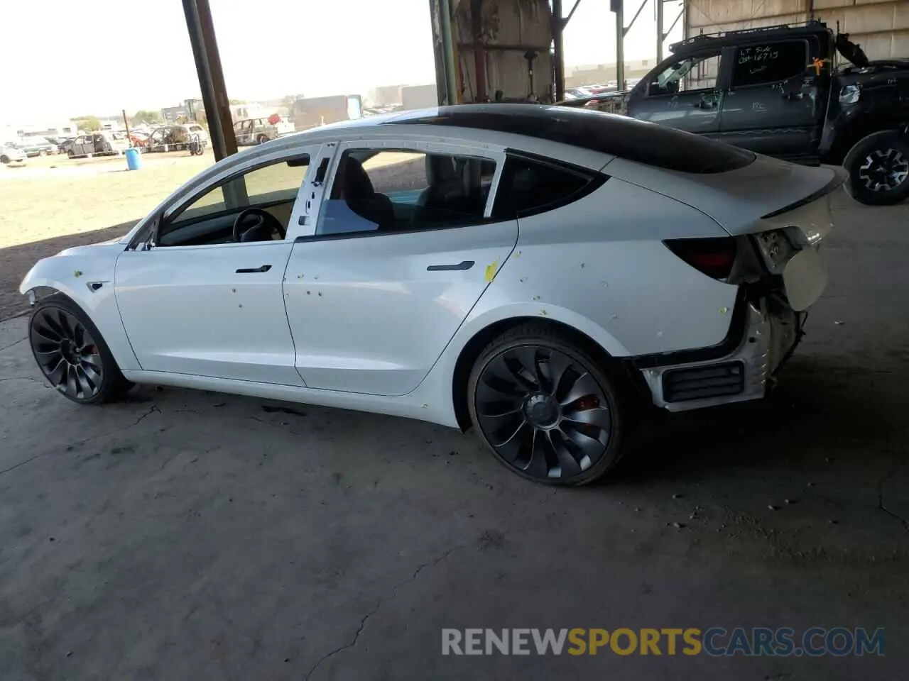 2 Фотография поврежденного автомобиля 5YJ3E1EC4MF988446 TESLA MODEL 3 2021