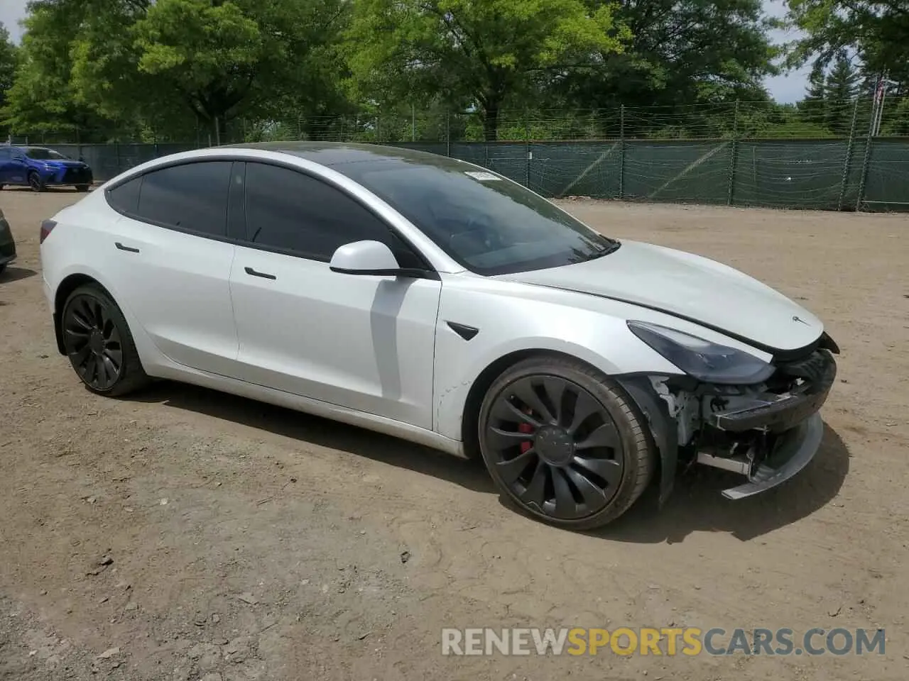 4 Photograph of a damaged car 5YJ3E1EC5MF015740 TESLA MODEL 3 2021