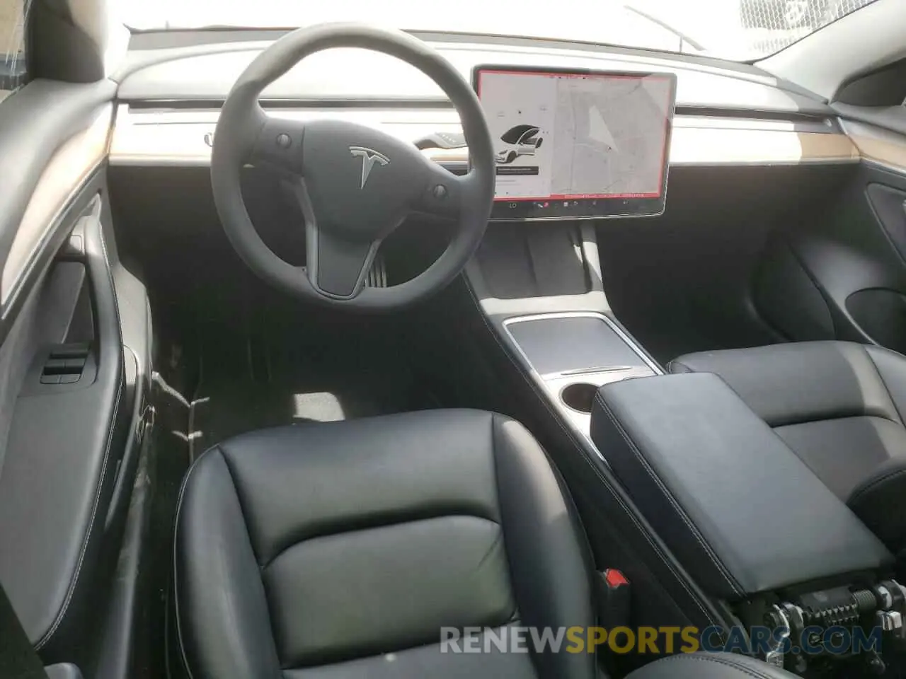 8 Photograph of a damaged car 5YJ3E1EC5MF015740 TESLA MODEL 3 2021