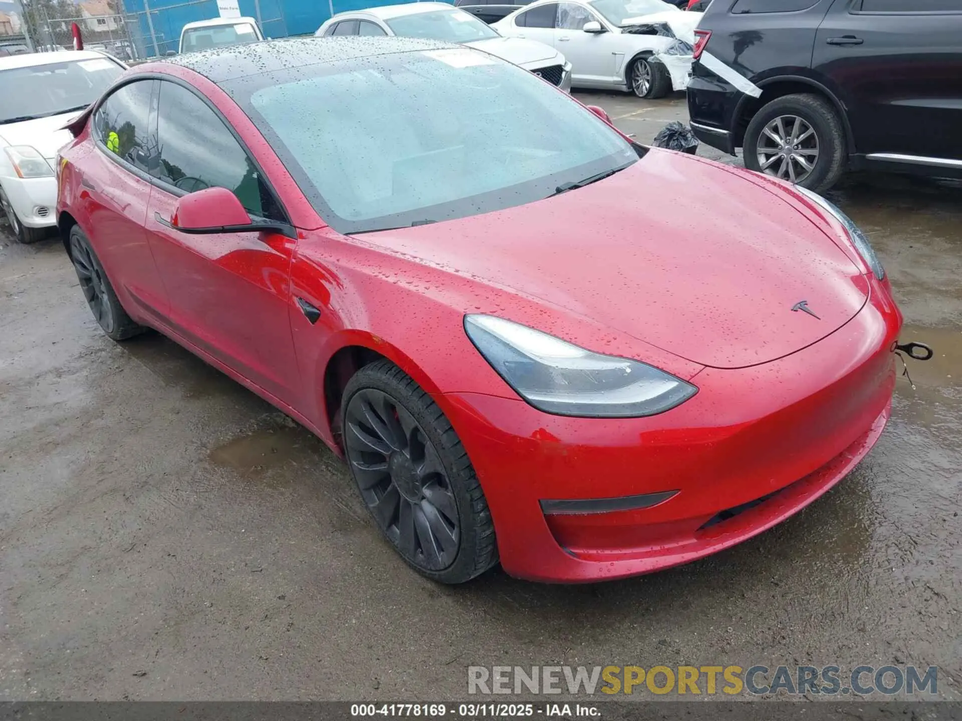 1 Фотография поврежденного автомобиля 5YJ3E1EC5MF050598 TESLA MODEL 3 2021