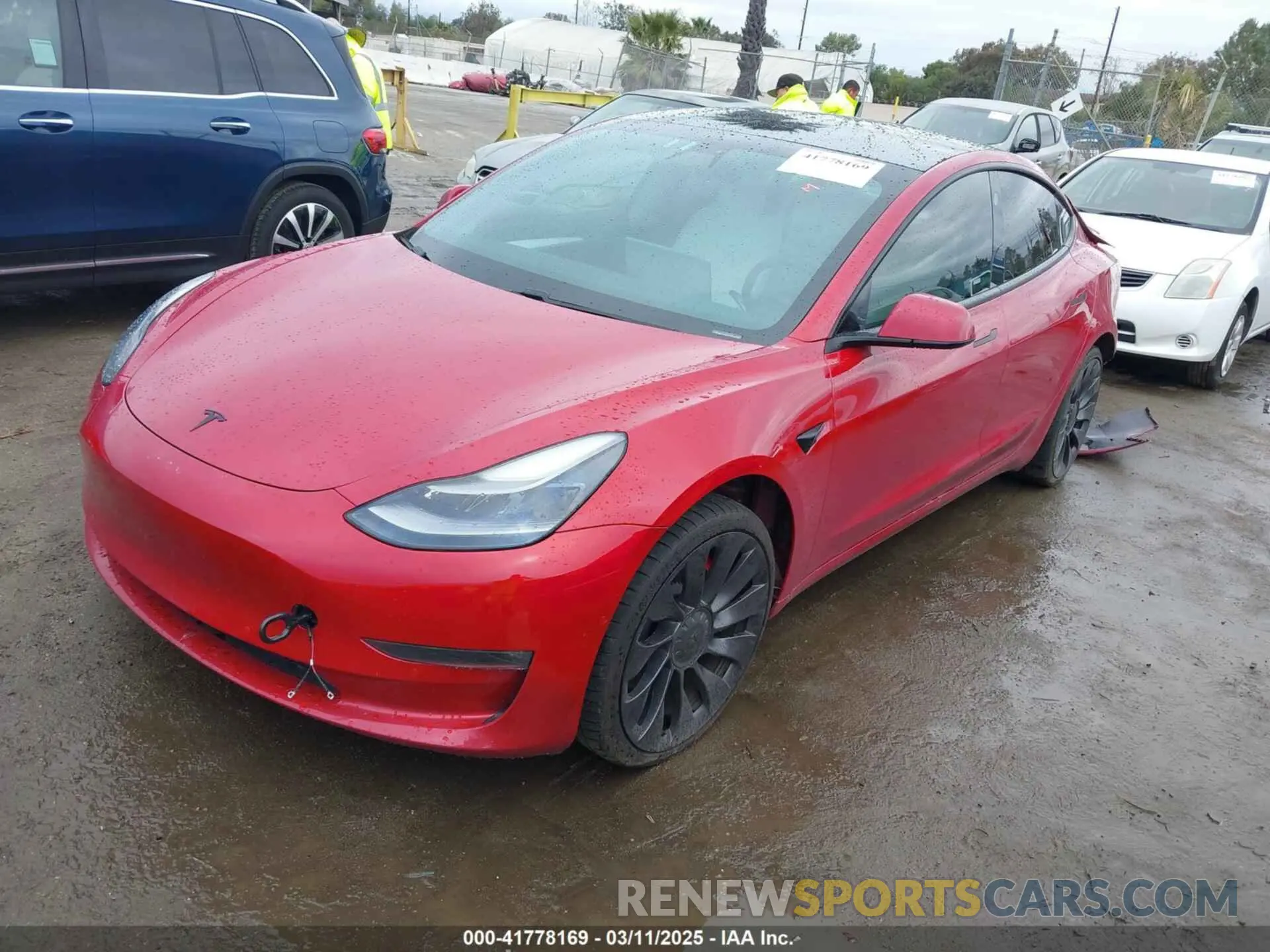 2 Фотография поврежденного автомобиля 5YJ3E1EC5MF050598 TESLA MODEL 3 2021