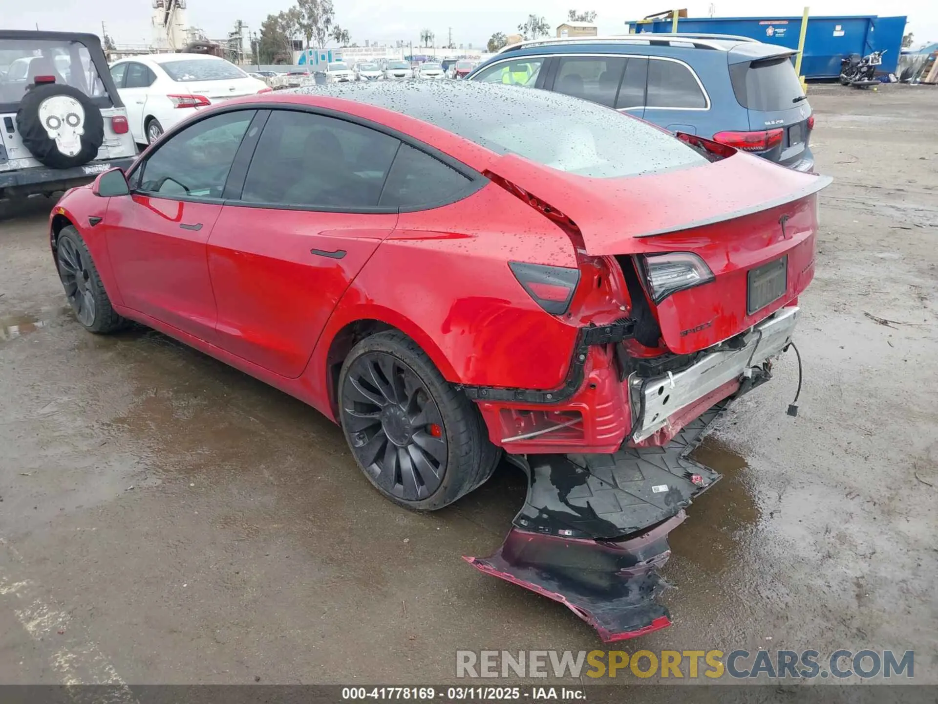 3 Фотография поврежденного автомобиля 5YJ3E1EC5MF050598 TESLA MODEL 3 2021