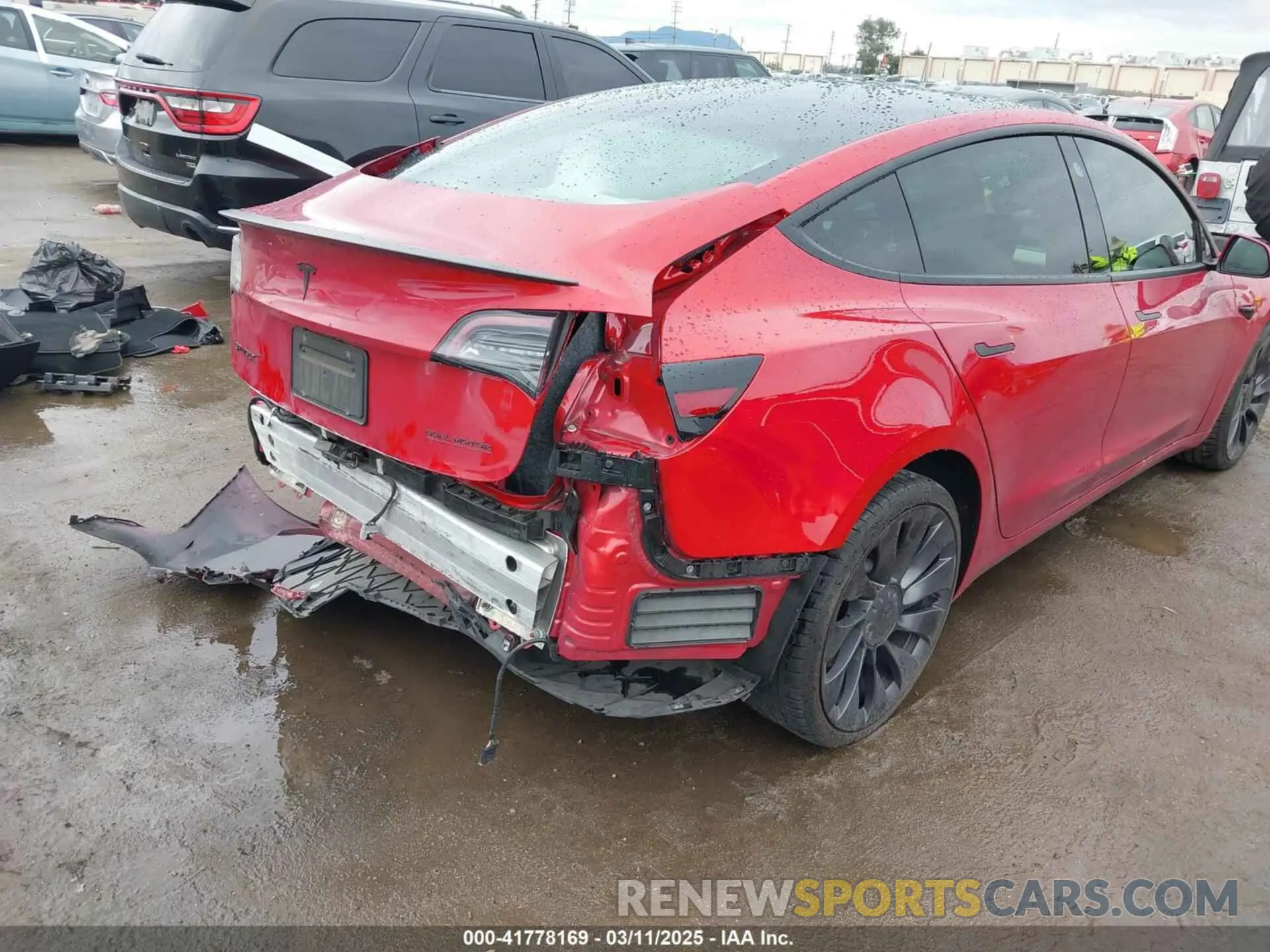 6 Фотография поврежденного автомобиля 5YJ3E1EC5MF050598 TESLA MODEL 3 2021