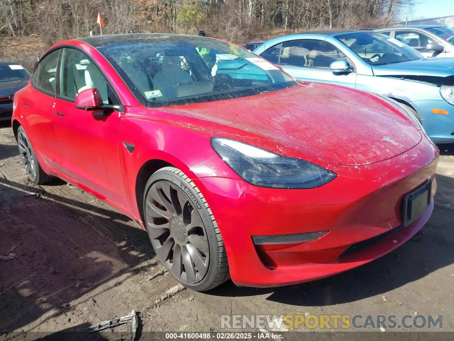 1 Photograph of a damaged car 5YJ3E1EC5MF061178 TESLA MODEL 3 2021