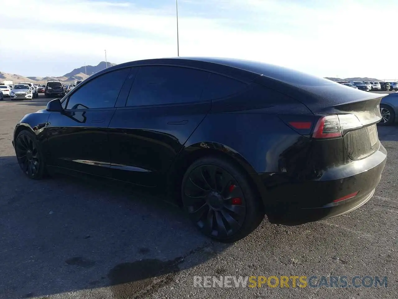 2 Photograph of a damaged car 5YJ3E1EC5MF093659 TESLA MODEL 3 2021