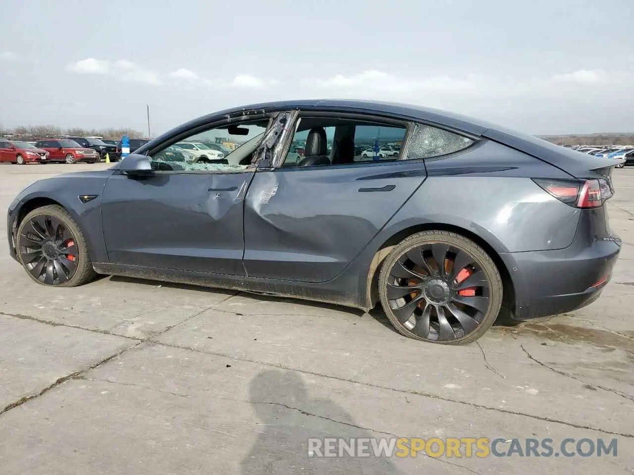 2 Фотография поврежденного автомобиля 5YJ3E1EC5MF850673 TESLA MODEL 3 2021