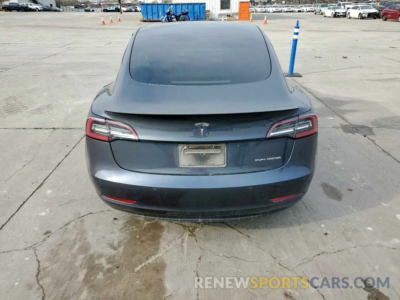 6 Фотография поврежденного автомобиля 5YJ3E1EC5MF850673 TESLA MODEL 3 2021