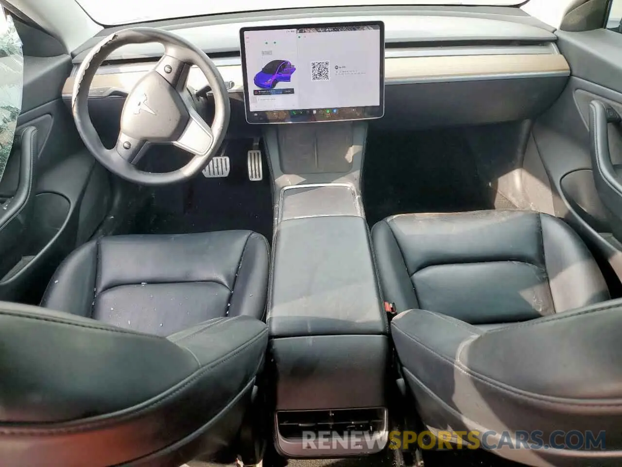 8 Фотография поврежденного автомобиля 5YJ3E1EC5MF850673 TESLA MODEL 3 2021