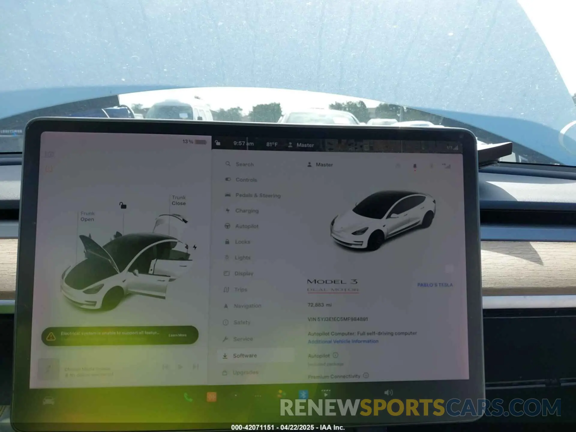 7 Photograph of a damaged car 5YJ3E1EC5MF984891 TESLA MODEL 3 2021