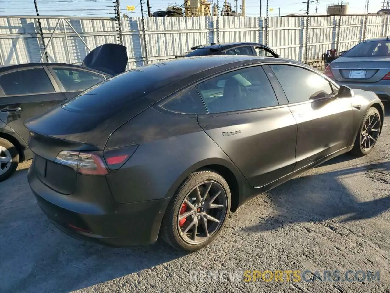 3 Фотография поврежденного автомобиля 5YJ3E1EC6MF064896 TESLA MODEL 3 2021