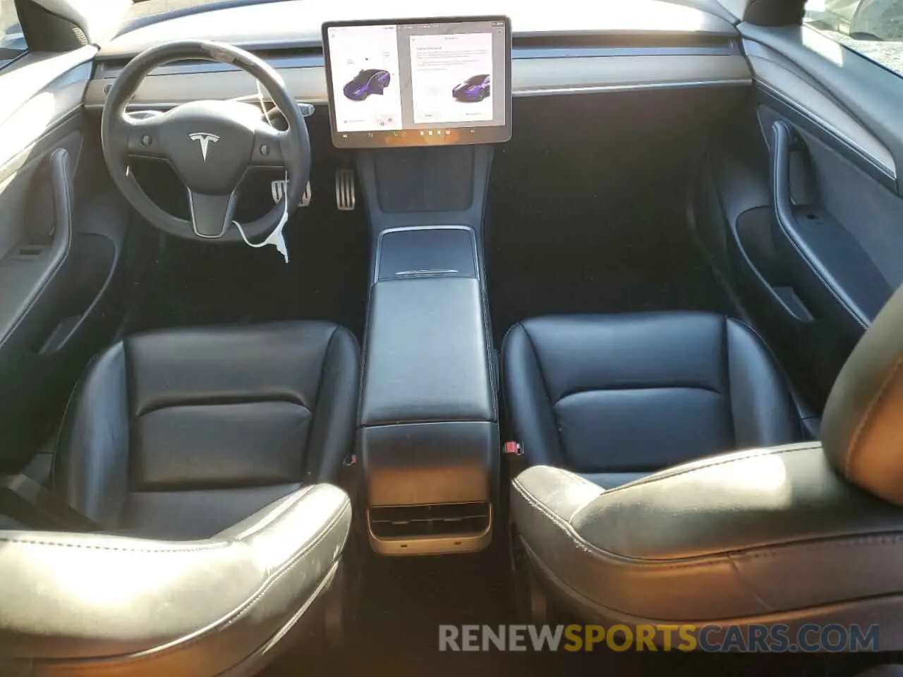 8 Фотография поврежденного автомобиля 5YJ3E1EC6MF064896 TESLA MODEL 3 2021