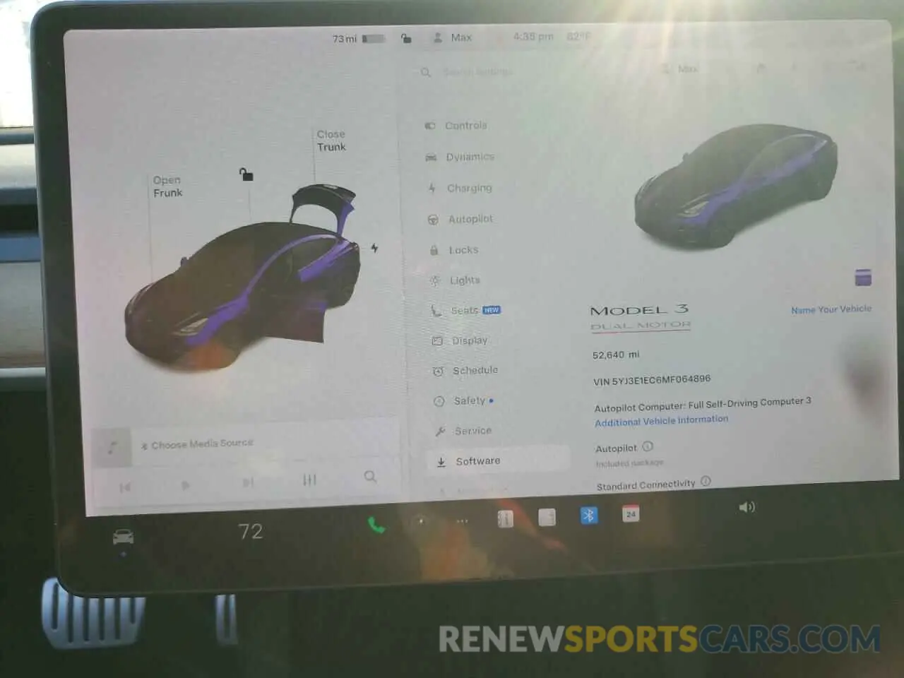 9 Фотография поврежденного автомобиля 5YJ3E1EC6MF064896 TESLA MODEL 3 2021