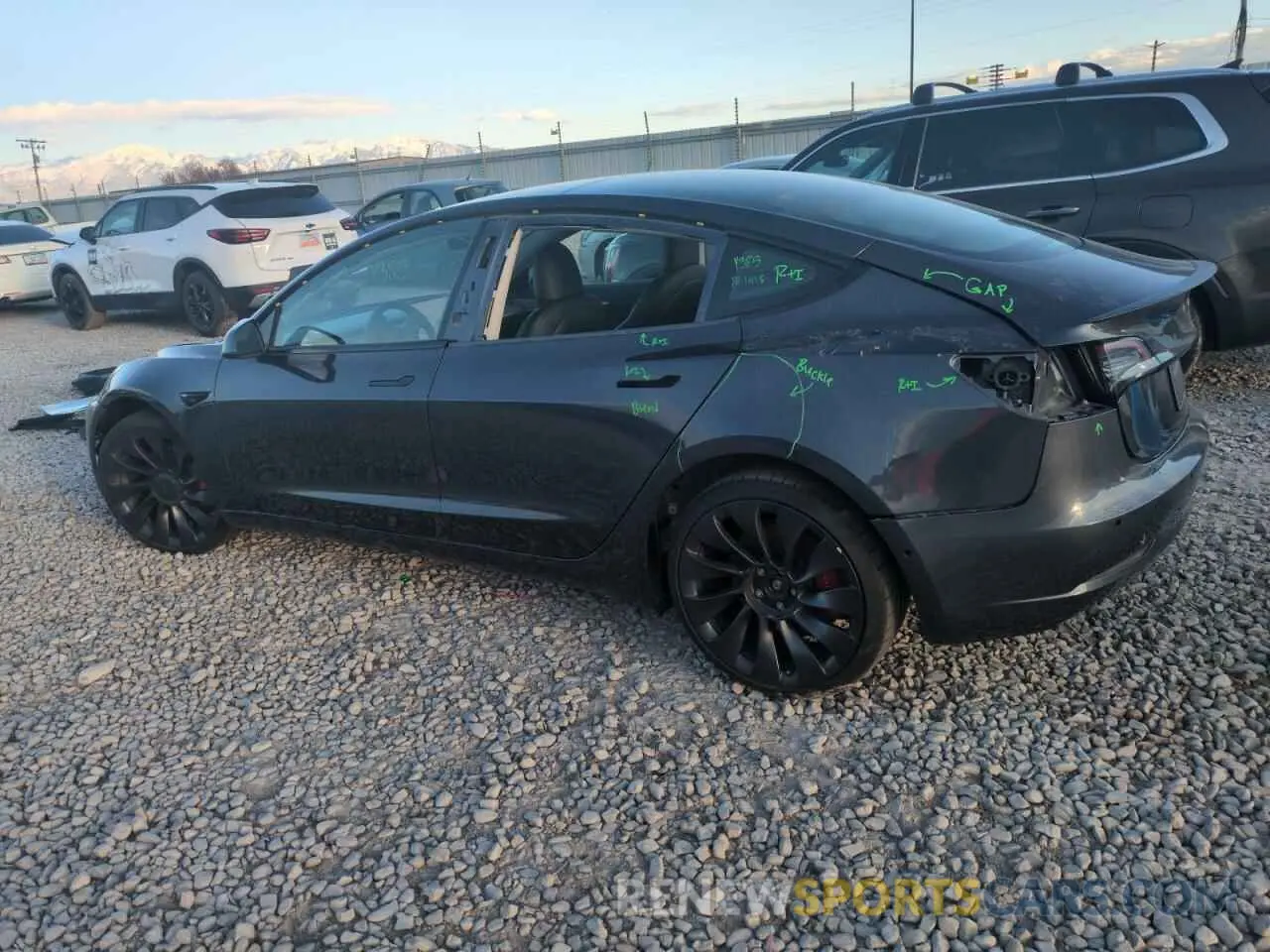 2 Фотография поврежденного автомобиля 5YJ3E1EC6MF072920 TESLA MODEL 3 2021