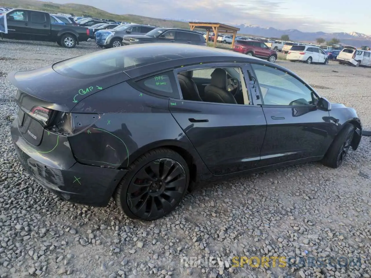 3 Фотография поврежденного автомобиля 5YJ3E1EC6MF072920 TESLA MODEL 3 2021