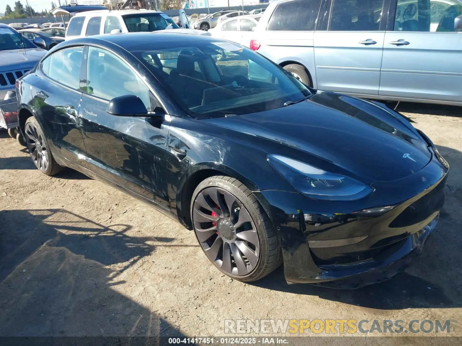 1 Photograph of a damaged car 5YJ3E1EC6MF999321 TESLA MODEL 3 2021