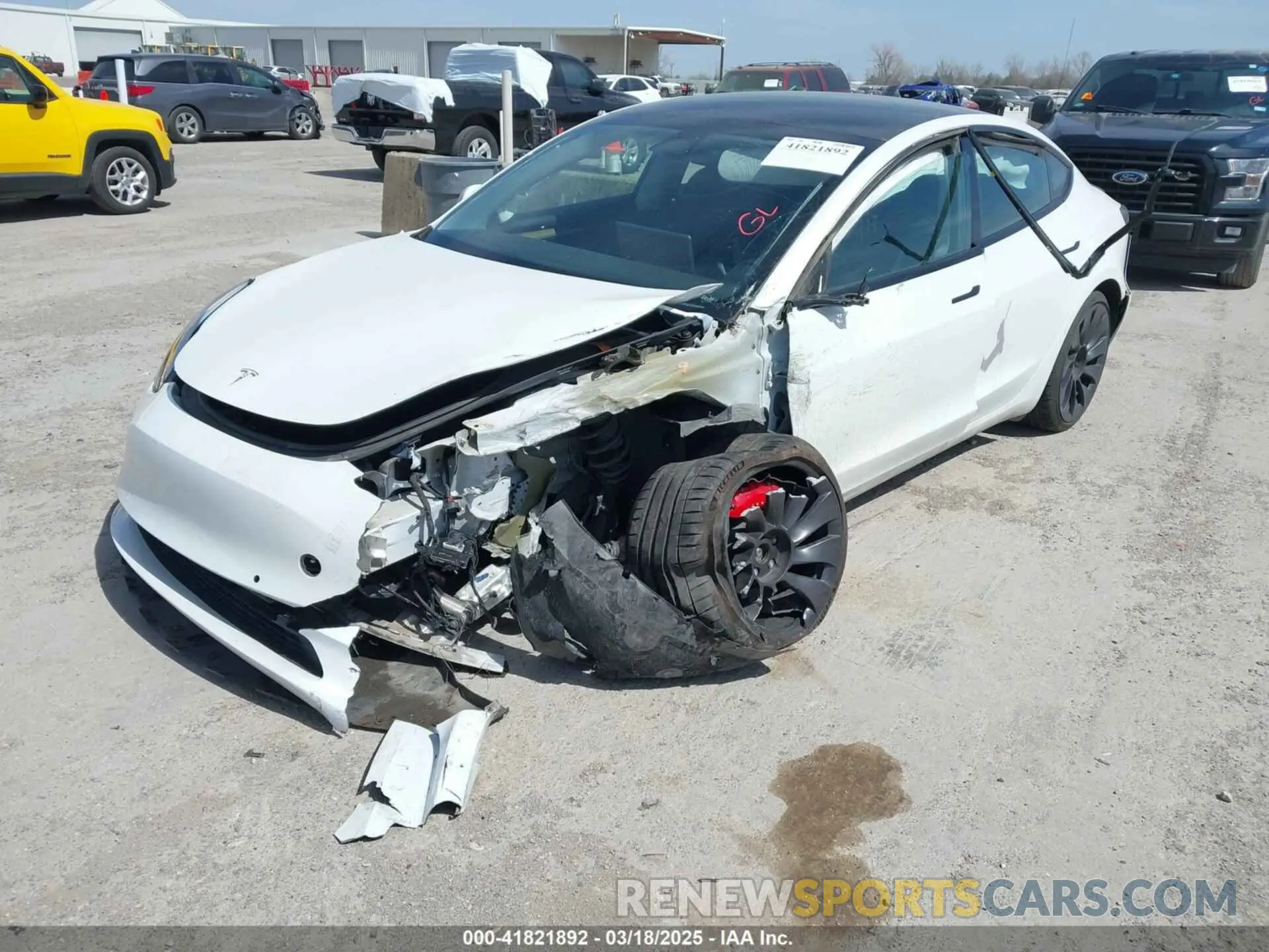 6 Photograph of a damaged car 5YJ3E1EC8MF044388 TESLA MODEL 3 2021
